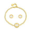 Bracelet and Earrings Set Michael Kors Fashion Golden