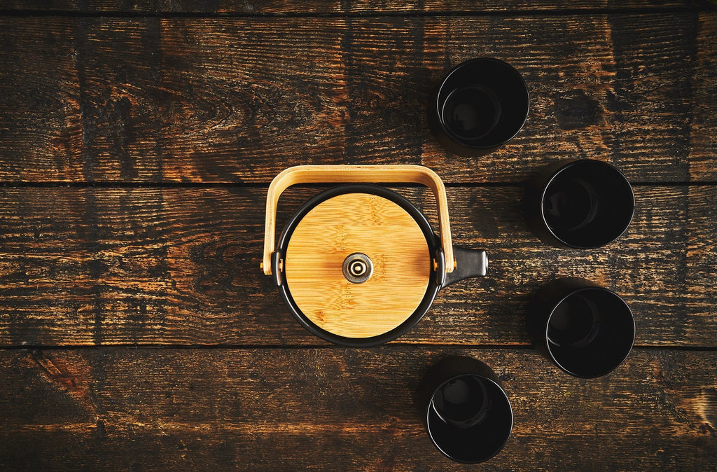 The Eichu tea set made of black ceramic-0